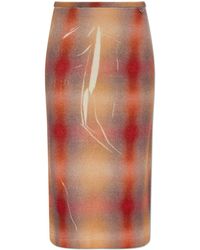 DIESEL - Wool Skirt "M-Cherie" - Lyst