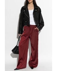 Gestuz - Leather Jacket 'Gzdiana' - Lyst