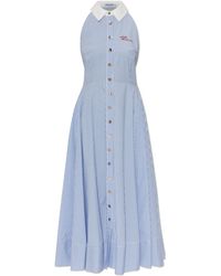 Self-Portrait - Dress With A Striped Pattern - Lyst