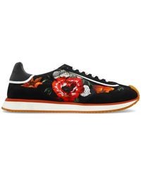 Dolce & Gabbana - Sports Shoes With A Floral Motif - Lyst