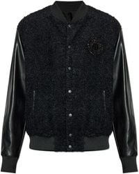 Balmain - Bomber Jacket With Appliqué - Lyst