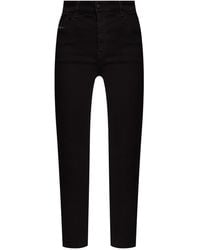DIESEL Slandy Patch-pockets Skinny Jeans in Black | Lyst Australia
