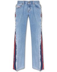 DIESEL '2002' Jeans With Side Stripes - Blue