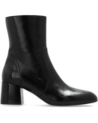Stuart Weitzman - Patent Leather Ankle Boots 'Flareblock' - Lyst