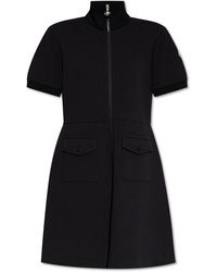 Moncler - Dress With A Stand-Up Collar - Lyst
