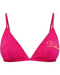 DSquared² - Bra With Embroidered Logo - Lyst