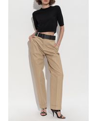 DSquared² - Wool Top With Logo - Lyst