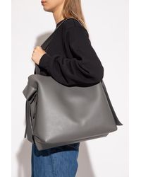 Acne Studios 'musubi Midi' Shopper Bag - Gray