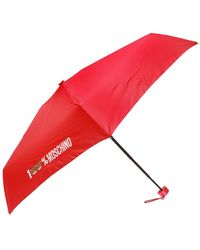 Moschino Printed Umbrella - Red