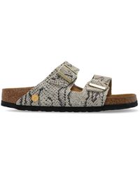 Birkenstock - 'Arizona Rivet Logo' Slides - Lyst