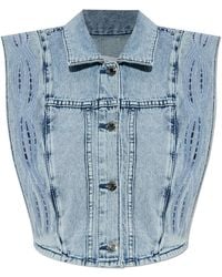 IRO - Denim Vest 'Rosye' - Lyst