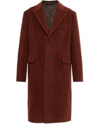 Etro - Wool Coat With Single Vent - Lyst