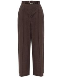 Helmut Lang - Wide-Leg Crease Trousers - Lyst