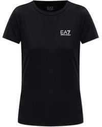 EA7 - T-Shirt With Printed Logo - Lyst