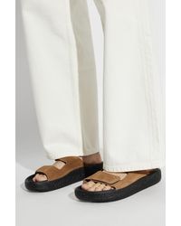 Veja - Suede Slides "Etna Suede Soft" - Lyst
