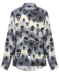 McQueen - Shirt With A Distinctive Skull Motif - Lyst