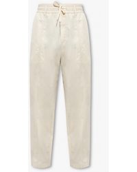 Emporio Armani - Trousers With Logo - Lyst