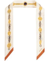 Versace - Silk Scarf With "The Lover" Print - Lyst