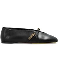 Moschino - Leather Ballerinas - Lyst