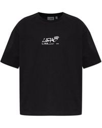 LAB C.O. OFF WHITE - T-Shirt With Printed Logo - Lyst