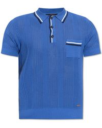 DSquared² - Openwork Polo Shirt, - Lyst