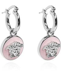Versace - Brass Earrings With Medusa Head - Lyst