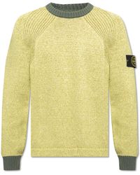 Stone Island - Sweater With Logo, - Lyst