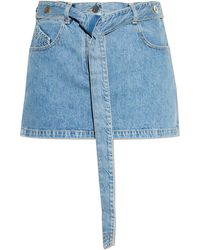 The Attico - Denim Skirt - Lyst