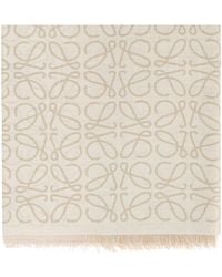 Loewe - Monogram Wool Scarf - Lyst
