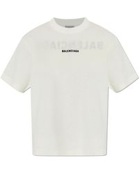 Balenciaga - T-Shirt With Embroidered Logo - Lyst