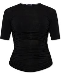 Alaïa - Top With Decorative Draping On The Sides - Lyst