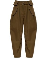 Loewe - Loose-Fit Trousers With A Belt - Lyst