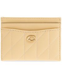 COACH - Leather Card Holder - Lyst