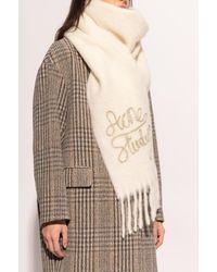 Acne Studios - Scarf With Logo - Lyst