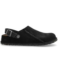 Birkenstock - Slides Lutry Premium Suede - Lyst