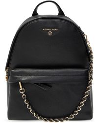 MICHAEL Michael Kors - Leather Backpack With Logo - Lyst