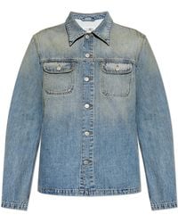 MM6 by Maison Margiela - Denim Jacket With 'Vintage' Effect - Lyst