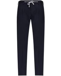 Eleventy - Wool Trousers With Tapered Legs - Lyst