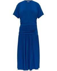 Ferragamo - Dress With Draping - Lyst