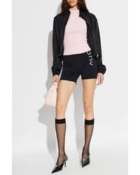 Alexander Wang - Silk Jacket With Logo - Lyst