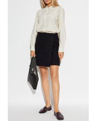 Lemaire - Short Skirt With Wrap Fastening - Lyst