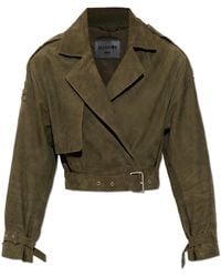 AllSaints - Suede Jacket "Ophelia" - Lyst