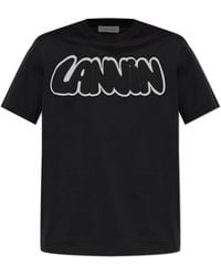Lanvin - T-Shirt With Logo - Lyst