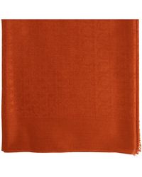 Ferragamo - Silk Scarf With Monogram - Lyst