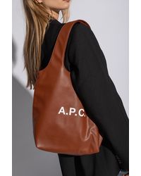 A.P.C. - Handbag With Logo - Lyst