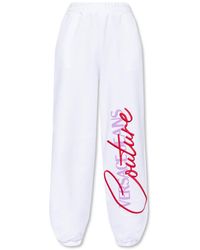 Versace Jeans Couture Joggers With Logo - White
