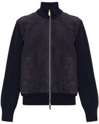 Ferragamo - Jacket With Stand-Up Collar - Lyst