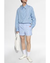 Ami Paris - Ribbed Shorts - Lyst