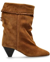 Isabel Marant - Suede Heeled Ankle Boots "Dalby" - Lyst