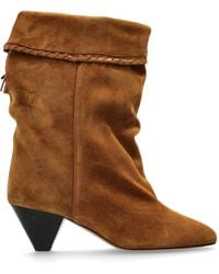 Isabel Marant - Suede Heeled Ankle Boots "Dalby" - Lyst